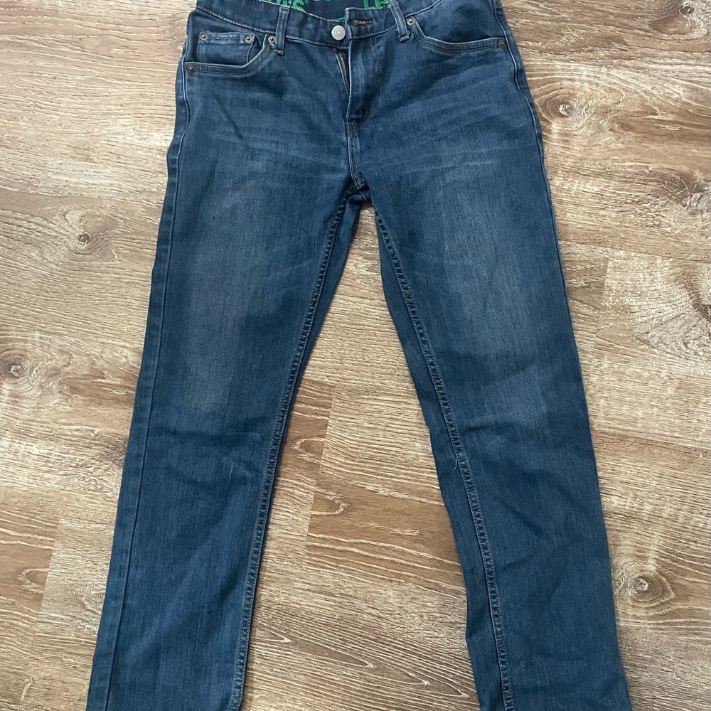 Boys Levi's Classic Blue Denim Jeans Straight Leg